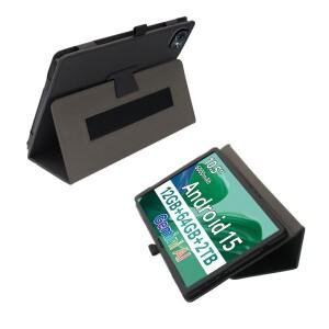 호환 Tabwee T80용 Funda 케이스 10.5 인치 태블릿 PC 가죽 2 배 스탠드 마그네틱 커버 (핸드 스트랩 포함)