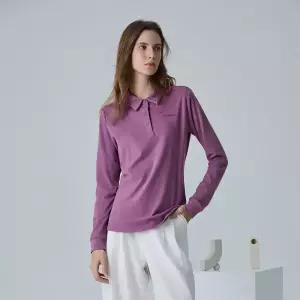 [머렐] 여성 스트레치 기모 긴팔 플리스 카라티셔츠 (D4LS301WPNK-K)