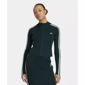 매장정품 아디다스 ADIDAS 3-스트라이프 슬림 니트 트랙 탑 - 그린 JY2599 496018