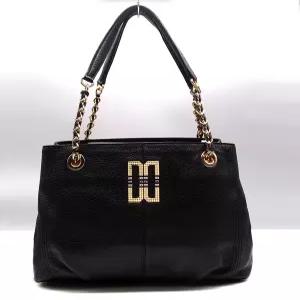 닥스 블랙 체인 가죽 여성 숄더백 가방