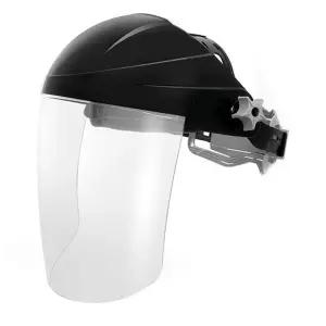 보안면 F-72A 투명 곡면렌즈 맨머리형 내열 보안경/카바/안면보호구/안면보호대/예초기/예초기작업/얼굴보