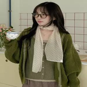 [엘루이즈][엘루이즈] [레이어드포인트] 죠이브 시스루 포인트 머플러 도트 롱스카프(3color)