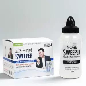 노즈스위퍼 코세정세트 코세척 생리식염수 비염 코청소 코세정기+분말100포