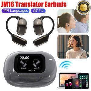 새로운 실시간 AI 번역 이어폰 144 언어 버드 무선 블루투스 헤드폰 귀고리 스마트
