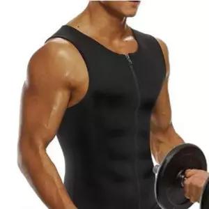 남자 운동 뱃살 복부 헬스복 집업 땀복 조끼 상의