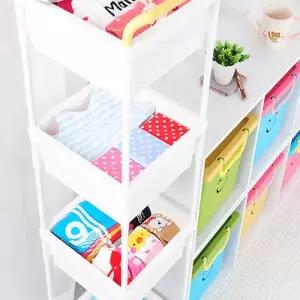 [텐바이텐]스마일기저귀정리함 혼합형정사각4단(탑1+홀더3)