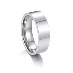 Rockyu 반지 남성용 스테인리스 심플 실버링 2mm 4mm 6mm 8mm 블랙반지 골드반지 평타 3색 경면가공 광면