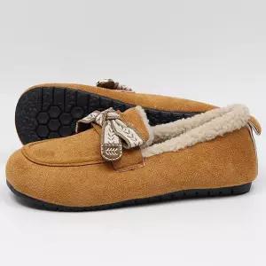 보니테 여성 겨울 털로퍼 퍼안감 데일리 로퍼 플랫슈즈 신발