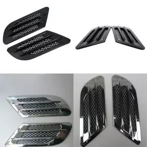 본넷덕트 후드 에어덕트 자동차 측면 공기 구 덮개 흡입 그릴 덕트 범용 외부 장식 스티커