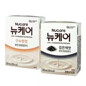 뉴케어 구수한맛 200ml 30팩+뉴케어 검은깨맛 200ml 30팩 / 환자영양식 영양보충
