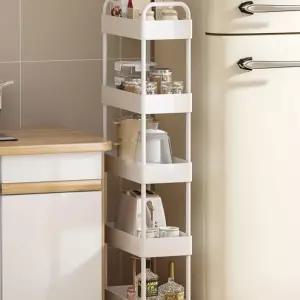 틈새수납장 150 100 틈새선반 슬림 이동식 냉장고옆 선반 주방