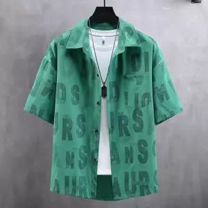 남방 여름 남성 반팔셔츠 오버핏 캐주얼 남성용 셔츠