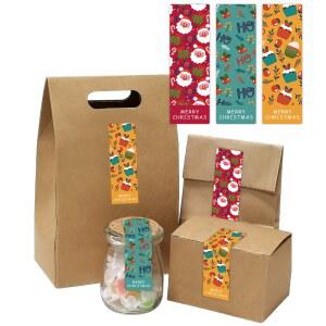 선물 포장용 메리 크리스마스 스티커 라벨, 상자 포장 장식 씰링 스티커, 용품, 90pc