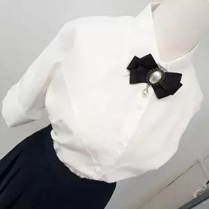 [하프클럽/]리본 엔틱 베스트 진주 심플 브로치 보타이 악세서리