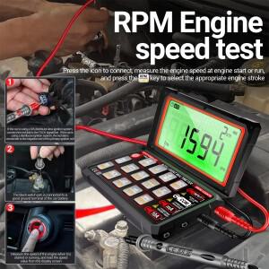 ANENG 623 자동차 멀티미터 디지털 20000 카운트 RPM mS 플러스 엔진 디웰 앵글 측정 NCV 감지 AC/DC 전압