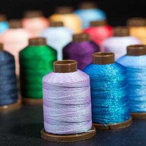 비즈 팔찌용 미니 소형 스풀 왁스 라인 샤이닝 스레드  컬러패스트 플래싱 컬러 바느질 0.2/0.4mm  40g