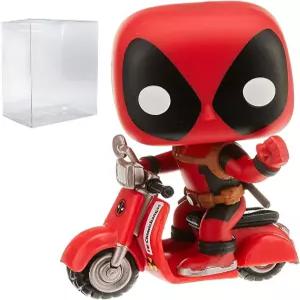 펀코 마블 데드풀 패러디 - 온 스쿠터 팝! 바이닐 피규어 타기 (호환 박스 프로텍터 케이스 포함) 3.75인치