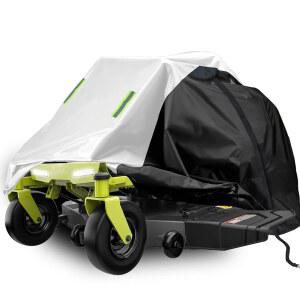 DURCOVER 제로 턴 잔디 깎는 기계 커버 방수 헤비 듀티 옥스포드 원단-탑재 데크 최대 50인치 수납 가방 포함 범용 핏 81인치 x 44인치 47.5인치