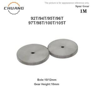 1M 스퍼 기어 92T/94T/95T/96T/97T/98T/100T/105Teeth SC45  탄소강 재질 원통형 변속기 액세서리 1 M