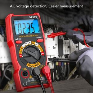 디지털 멀티미터 전압 테스터 고정밀 옴 볼트 앰프 미터 자동차용 스마트 HD 백라이트 스크린