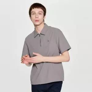 매장정품 HAZZYS 헤지스 [25FW][2컬러 택1] 남성 단색 반집업 반팔 티셔츠 HZTS5F403 827831