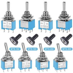 10피스 소형 토글 스위치 ON-OFF-ON 미니 소형 버튼 로커 전원 3Pin MTS-102