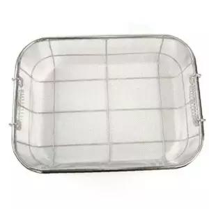 채반 채망 소쿠리 스텐바구니 튀김망 거름망 2단 45cm