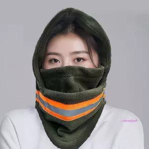 마스크 방한용품 안전바라클라바 반사띠 카키 넥워머 스노보드 모자 오토바이 복면 바이크 얼굴 스키 겨울q