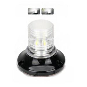 ULITECO 보트 앵커 라이트 플래시 정속 내비게이션 스턴 올라운드 초밝은 해상 신호 낚시 요트 배스보트용 서피스 마운트 화이트 LED 조명 12-24V