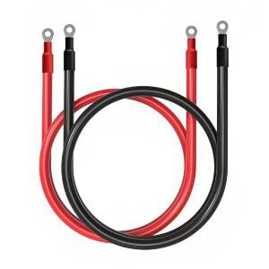4 게이지 와이어 배터리 단자용 12피트 프로페셔널 순수 구리선 케이블 파워 인버터 자동차 RV 오토바이 보트 마린