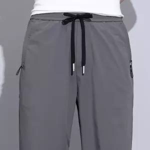 남성바지 트렌디 아이템 배기핏 스포츠 캐주얼팬츠 냉장고 쿨 하기 여름 루즈핏 8부 9부 조거 HT5