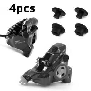 4개입 자전거 유압  브레이크 블리드 니플 고무 먼지 커버 캡  R7170 R9270 로드 MTB 유지보수 DIY용