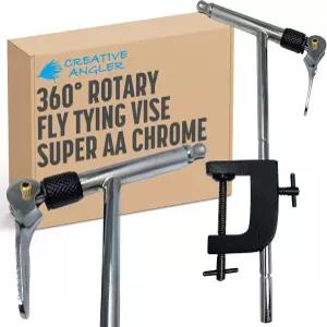 CREATIVE ANGLER - 360° 회전 플라이 타이잉 바이스 낚시를 위한 필수 도구 낚시 바늘을 단단히 고정