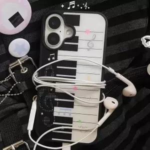 인스 아트 피아노 건반 노트 창의적이고 정교한 귀여운 아이폰 호환 케이스 17 16 15 14 13 12 11 프로 XR