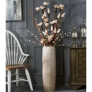 인테리어 긴 화병 거실 인테리어화병 세라믹 골드