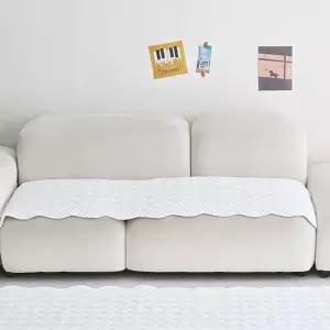 렌징 모달 4인용 워싱 쇼파패드 65x240cm 화이트 소파 커버 덮개 (WFJ5QCV)