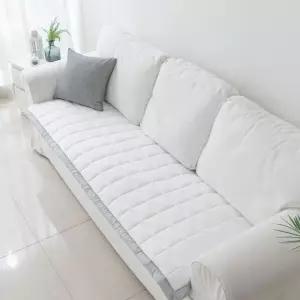 뉴크레용 냉감 쇼파패드 3인용 65x180cm 화이트 여름 소파 커버 덮개 (WFJ5QE5)