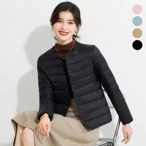 여성 투웨이넥 경량 패딩자켓 ELC9050 근무복 야상 흐 패딩점퍼 가을 집업 항 (WFK3QBO)
