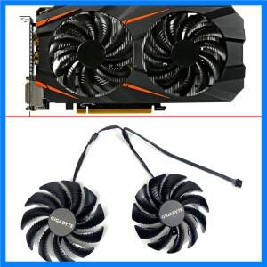 GIGABYTE GTX 1050 1060 1070 Ti GV-RX570 580 AORUS RX 470 480 R9 380X 선풍기 용 비디오 카드 선풍기 쿨