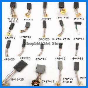 소형 모터용 카본 브러쉬 4개 원심분리기 도구 핸드 드릴용 스프링 카본 브러쉬 앵글 그라인더 절단기