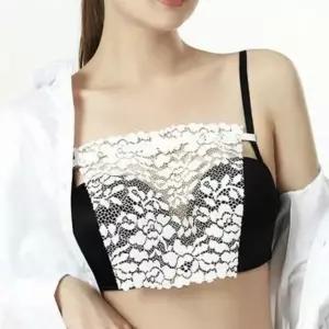 가슴가리개 레이스 탈부착 브라 덮개 앞파임 가슴골 노출 방지 미니 튜브탑 여름 쿨 이너