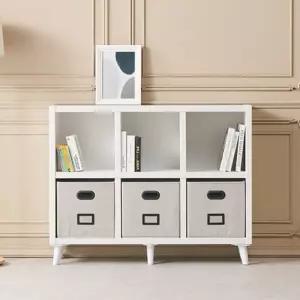 틈새책장 거실책장 서재장 와이드 2단 6칸 LY509