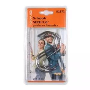 벽걸이 훅 고리 2종 S자 걸이 매직 후크 수납용 장식 (WFJ51IB)