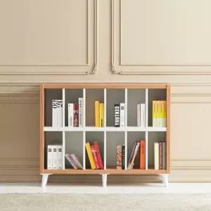 거실책장 낮은책꽂이 서재장 2단 정리 1200 LY7