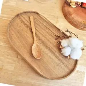 자연 소재 티스푼 부드러운 느티나무 숟가락 식당용 (WFJ5T5R)