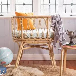 라탄 베이비 침대 바스켓 등나무 요람 아기 스튜디오 촬영 소품
