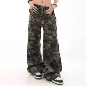 여자밀리터리카고 스트릿 건빵 카고 밀리터리 와이드