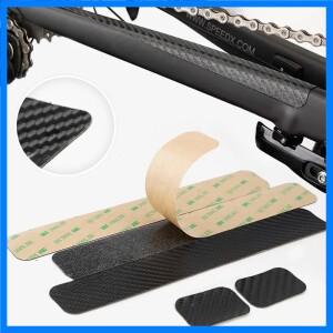 자전거 체인 보호대 검은 탄소 섬유 사이클링 프레임 체인 스테이 게시 된 보호대 MTB 체인 케어 가드 커버