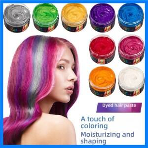 임시 컬러 헤어 왁스 - 볼륨감과 텍스처를 주는 워셔블 스타일링 왁스 (남녀공용)