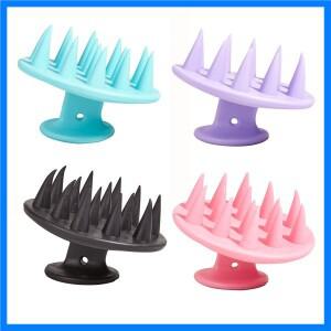 실리콘 샴푸 헤드 두피 마사지 브러시 실리콘 바디 브러시 헤어 빗 스파 목욕 샤워 브러시 살롱 미용 도구